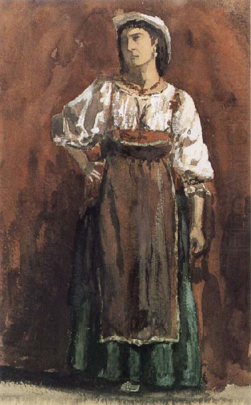 William Stott of Oldham Italian Woman oil painting picture
